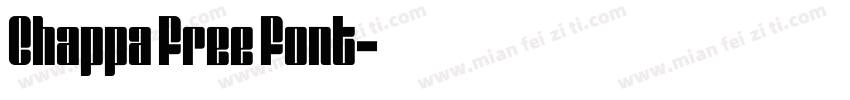 Chappa Free Font字体转换